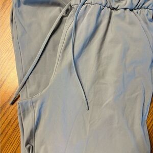 Grayish Blue Drawstring Joggers